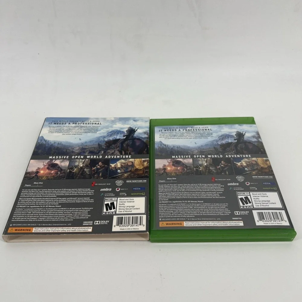The Witcher 3: Wild Hunt Microsoft Xbox One CIB Includes Soundtrack and Inserts